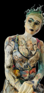 Maggie, Lebensgroße von Hand gebaute Skulptur