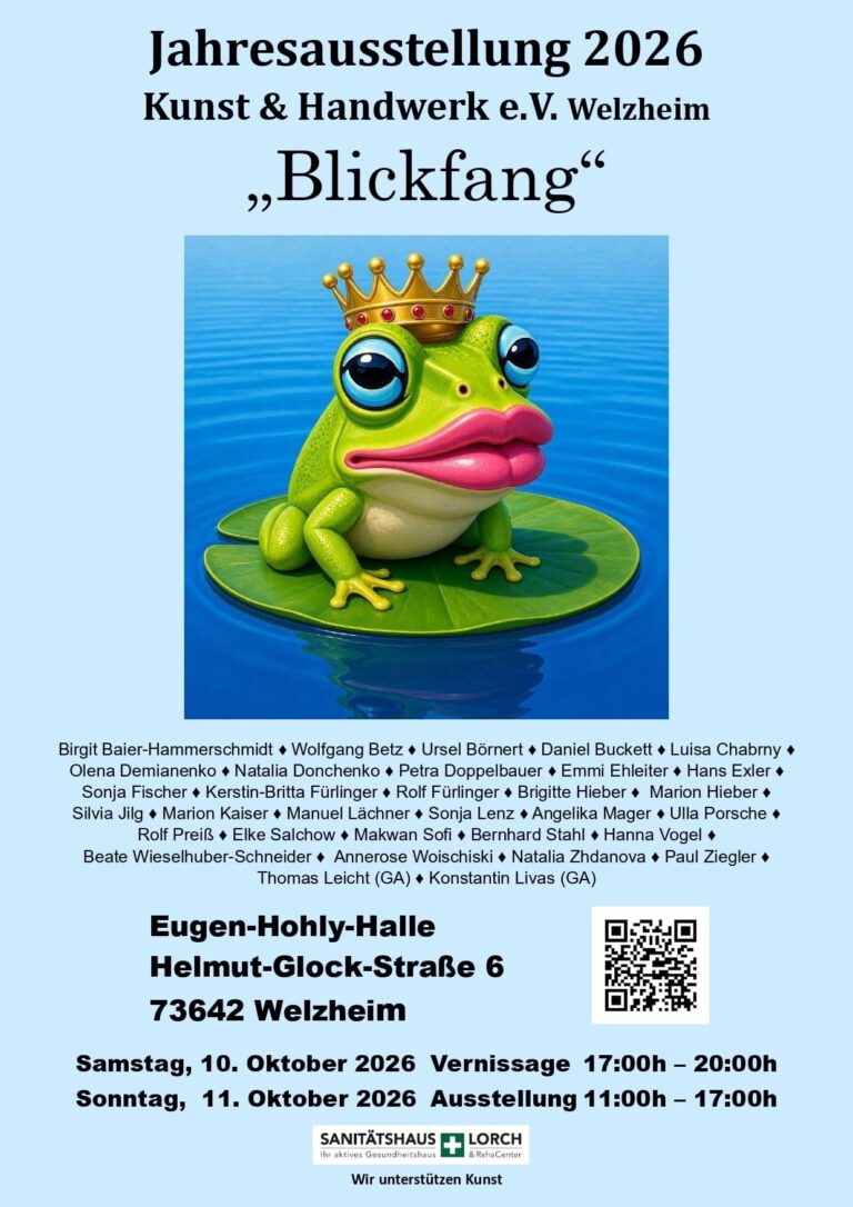Plakat für die Ausstellung des Kunstvereins Welzheim im Oktober