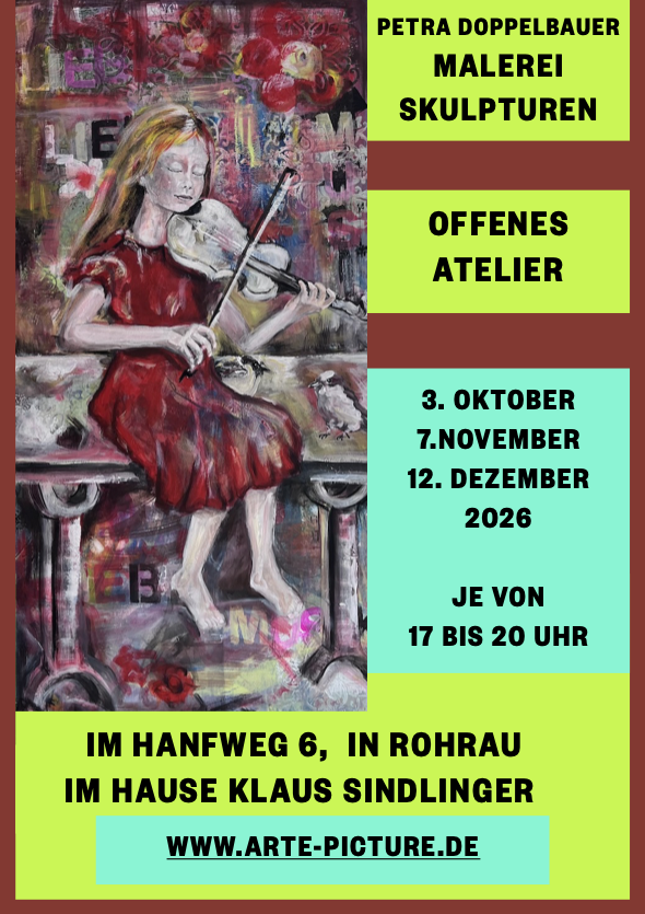 Veranstaltungshinweis, Flyer mit Terminen und Bild.